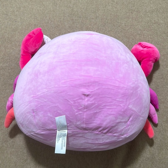 SQUISHMALLOW CAILEY CRAB PINK RARE 18” KELLY TOYS - Picture 2 of 3